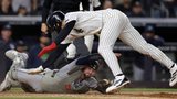 Yankees’ Lombard Jr. scores on wild pitch with acrobatic dive into home