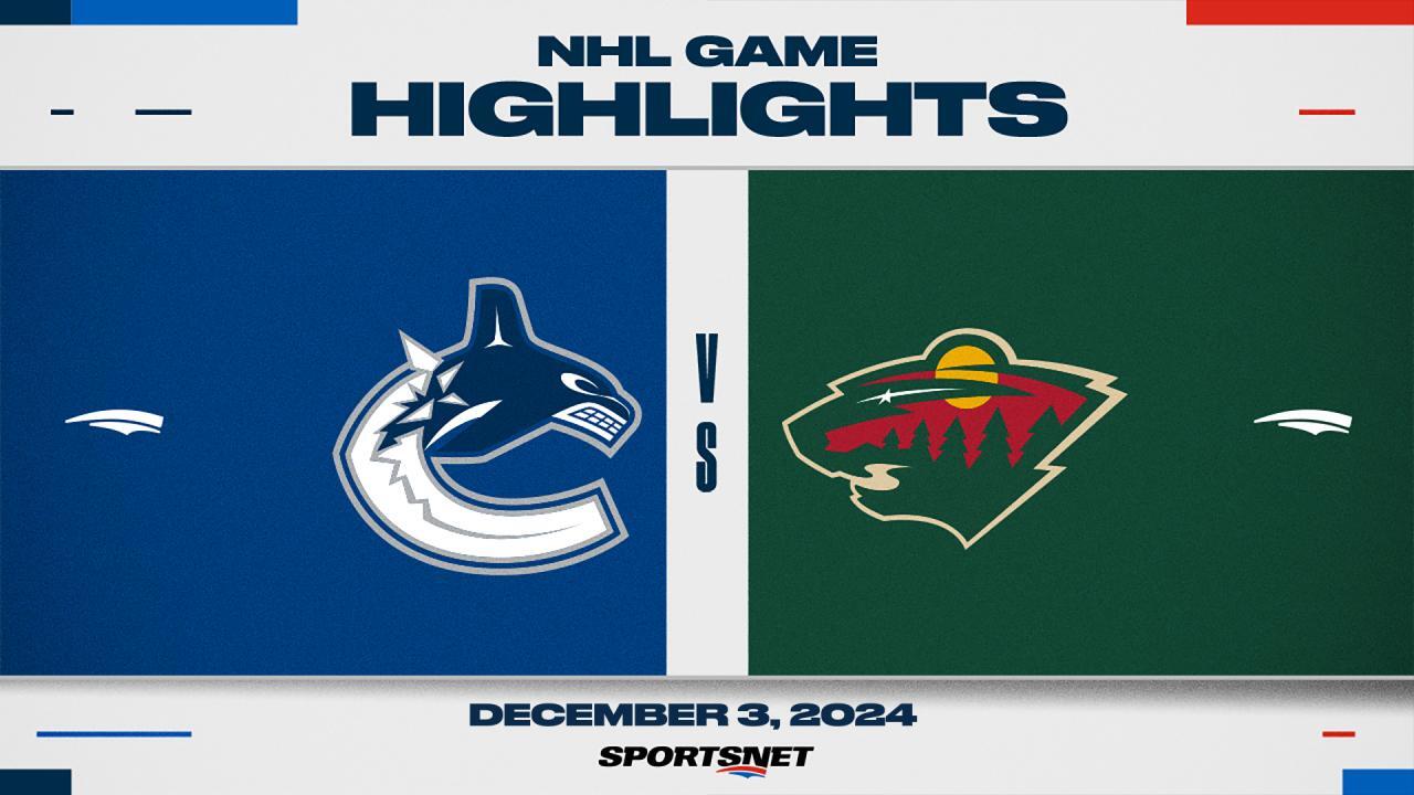 NHL Highlights: Wild 3, Canucks 2 (OT)