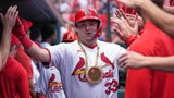 Cardinals’ Jordan belts three-run bomb to straight-away centre vs. Orioles