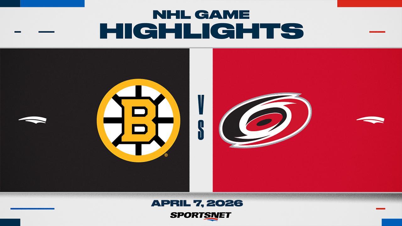 NHL Highlights: Hurricanes 6, Bruins 5 (OT)