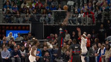 Thompson skies for ridiculous two-handed rejection of Conley triple