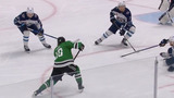 Stars’ Steel pounces on rebound and roofs it past Hellebuyck
