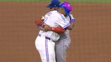 Royals’ Perez concedes double play to Guerrero Jr. with a hug