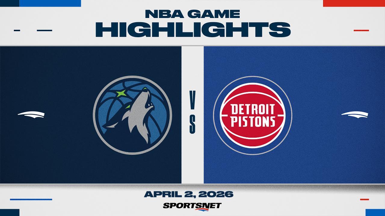NBA Highlights: Pistons 113, Timberwolves 108