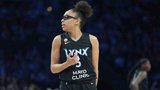 Lynx’s Olivia Miles drops slick between-the-legs dime for the triple
