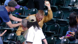 Rockies fan flies over two rows of seats to make sick catch on foul ball