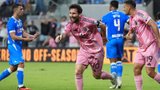 Messi gets up to convert header and score 100th goal with Inter Miami