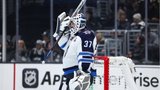 Would Jets need a goalie back in Hellebuyck deal with Sharks or Canes?