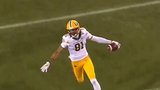 Elks’ Mathis intercepts Tiger-Cats fake punt, goes to the house for pick-six