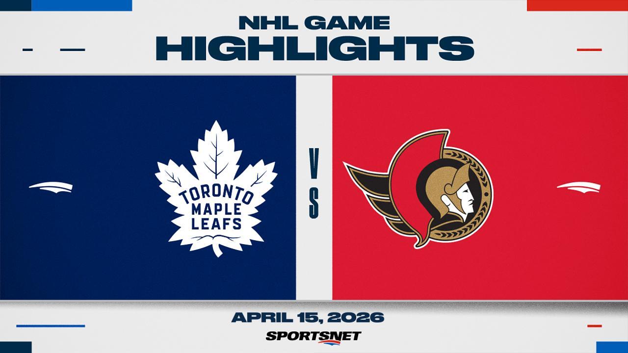 NHL Highlights: Senators 3, Maple Leafs 1
