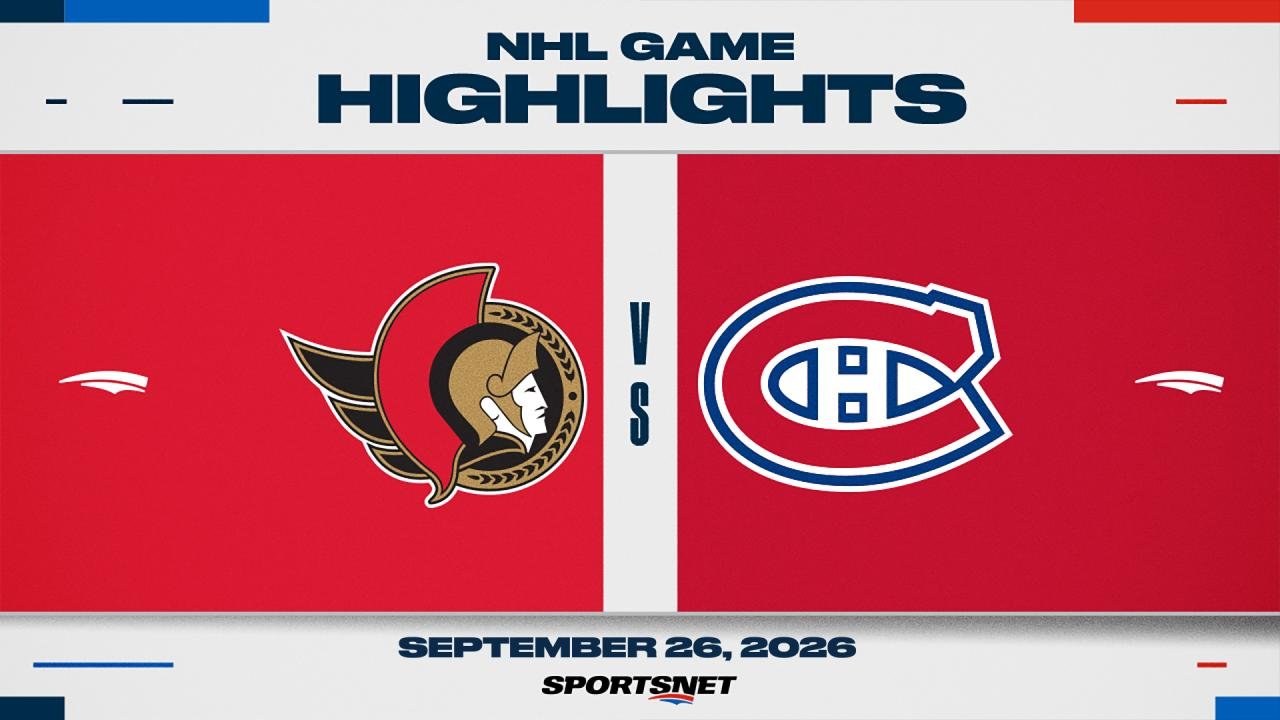 NHL Pre-Season Highlights: Canadiens 4, Senators 2