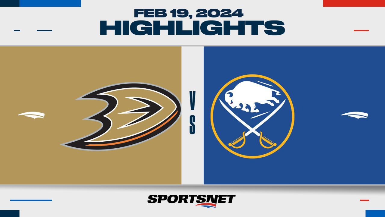 NHL Highlights: Ducks 4, Sabres 3