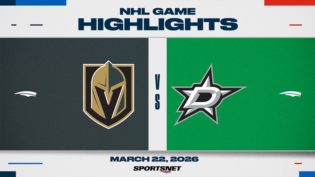 NHL Highlights: Golden Knights 3, Stars 2