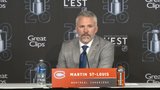‘It’s not fun to hear that’: St. Louis after ‘shoot the puck’ chants