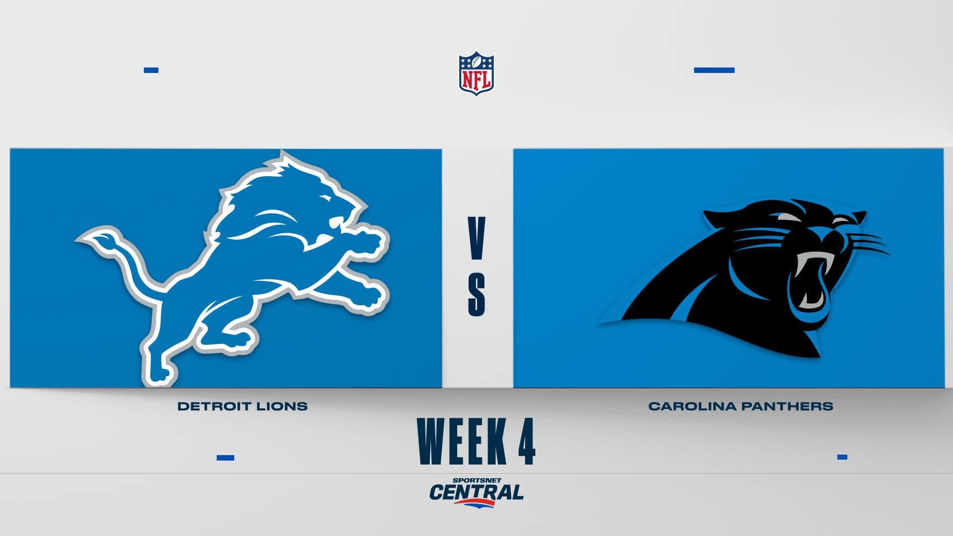 NFL Highlights: Panthers 32, Lions 26