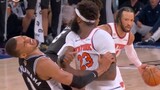 Knicks’ Robinson receives flagrant after contact above neck on Wembanyama