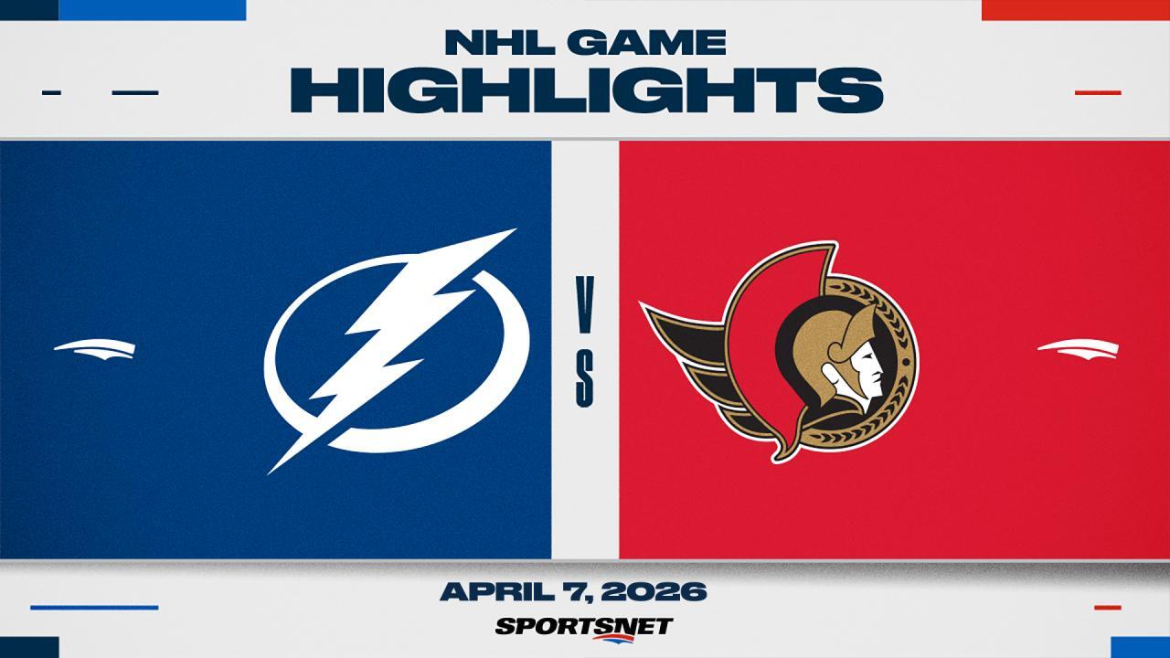 NHL Highlights: Senators 6, Lightning 2