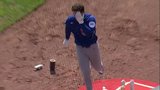 Cubs’ Bregman leaves game after taking foul ball to face