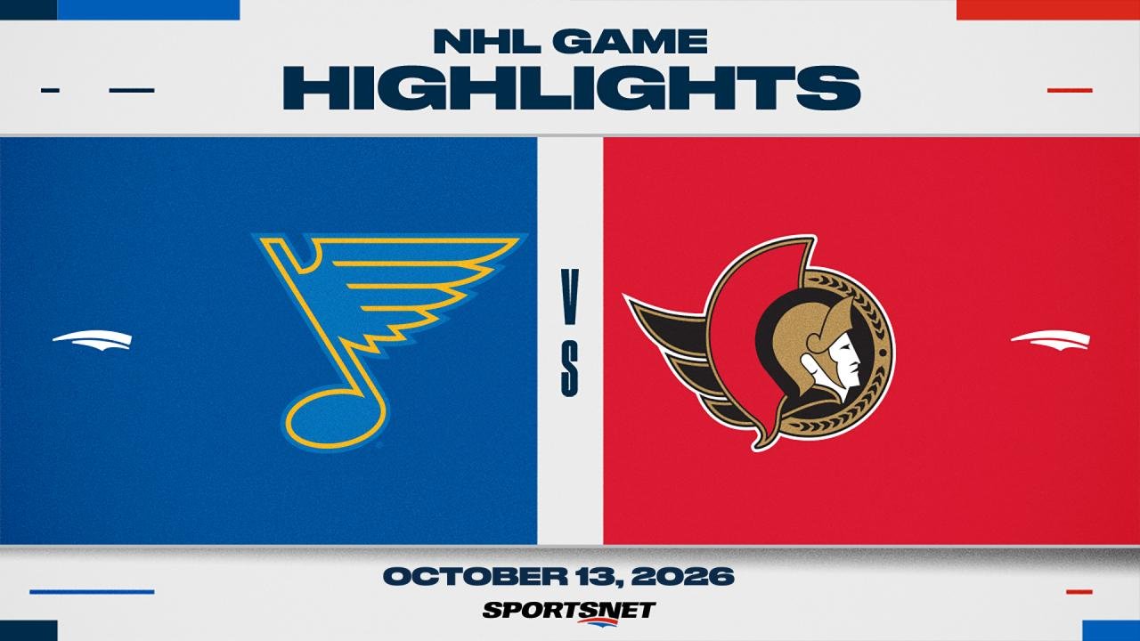 NHL Highlights: Blues 7, Senators 2