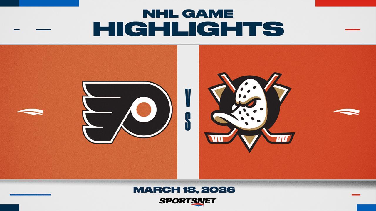 NHL Highlights: Flyers 3, Ducks 2 (OT)
