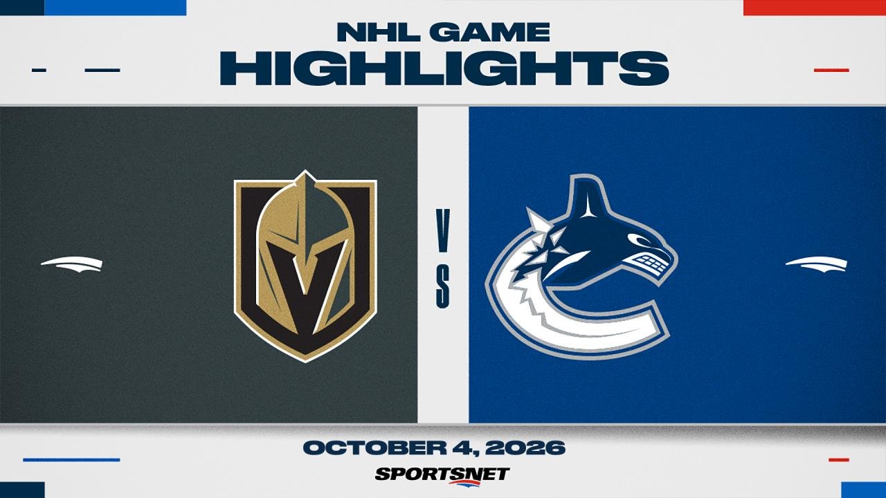 NHL Highlights: Golden Knights 3, Canucks 2