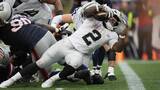 Raiders’ Jeanty powers past Patriots and drives in first career TD