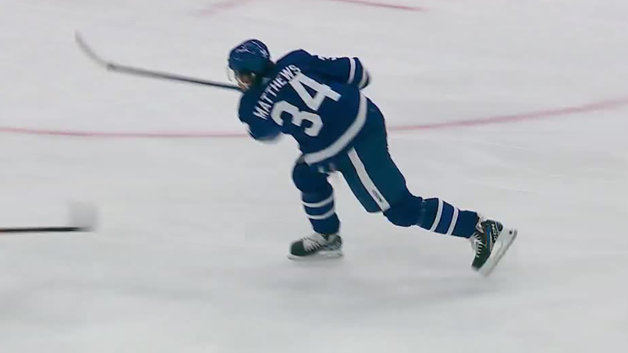 Toronto Maple Leafs] Auston Matthews with his 60th goal puck : r/leafs