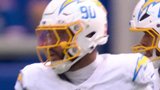 Chargers’ Mesidor takes down Allen for first career sack