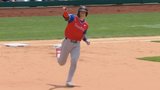 Canadian Nathan Flewelling tanks a two-run shot in the Futures Game