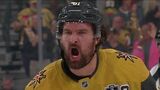 Golden Knights’ Stone dekes around Bussi to tuck home goal