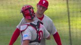 Phillies secure win after Realmuto successfully challenges strike three call