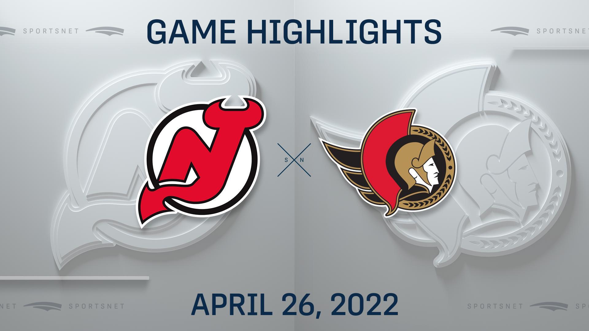 Senators vs new jersey ottawa online