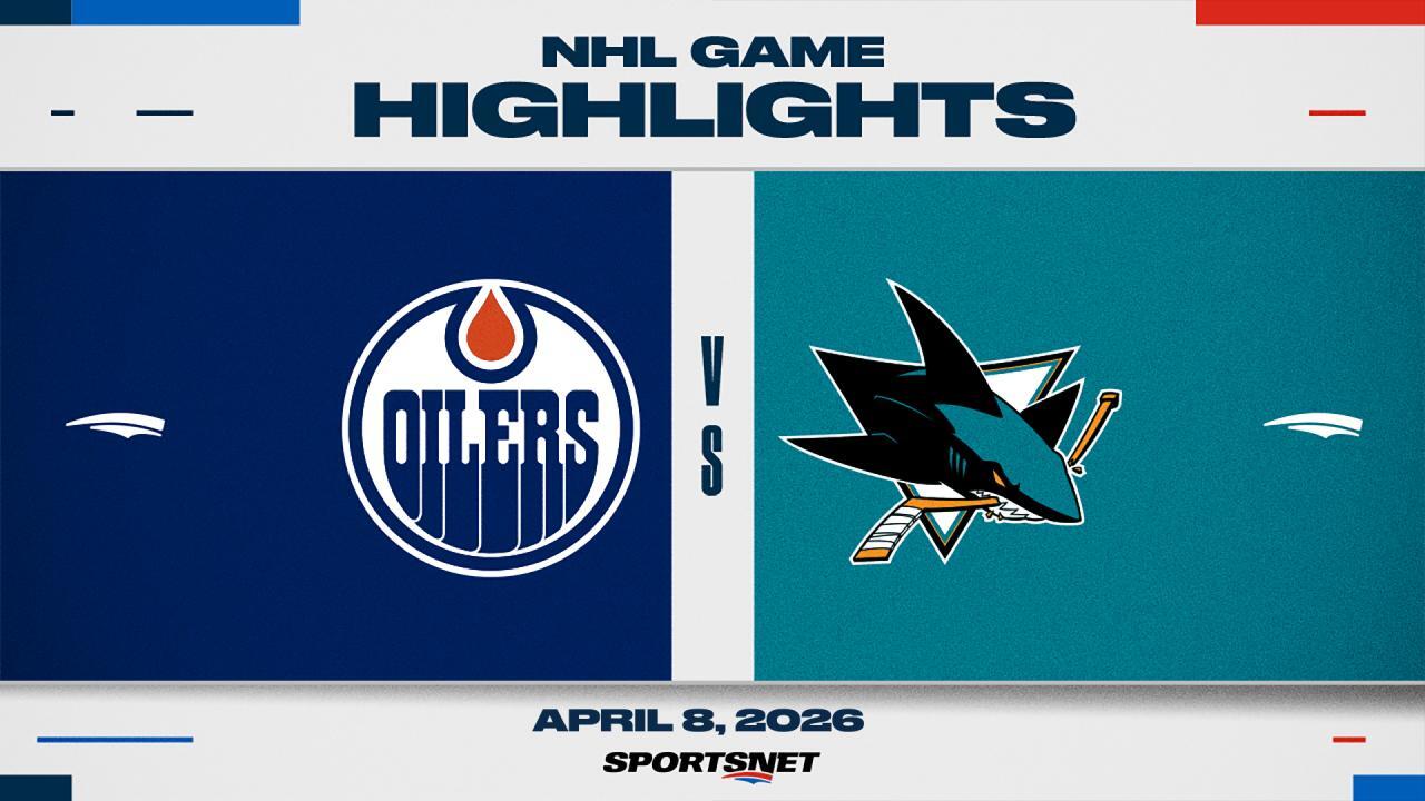 NHL Highlights: Oilers 5, Sharks 2