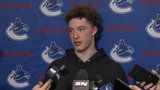 ‘At the rink, he’s Coach’: Canucks’ Caleb Malhotra on playing under his dad