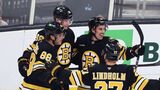Bruins’ Pastrnak hits 100 points with sweet assist on Geekie goal