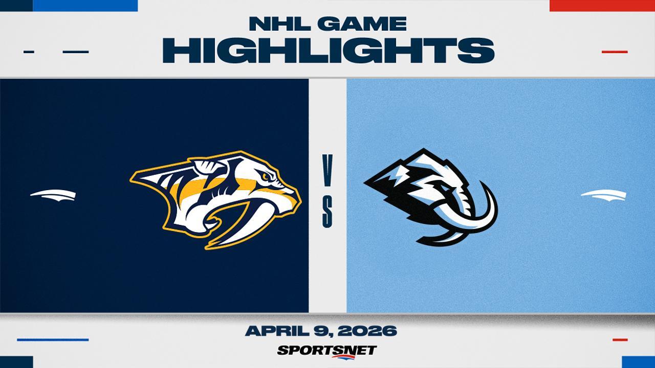 NHL Highlights: Mammoth 4, Predators 1