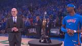 Commissioner Silver presents Gilgeous-Alexander with 2025-26 MVP trophy