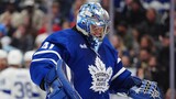 Maple Leafs’ Stolarz takes puck to neck in warmups, replaced by Woll