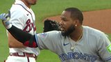Blue Jays’ Guerrero Jr. teases Acuna Jr. after beating throw to second