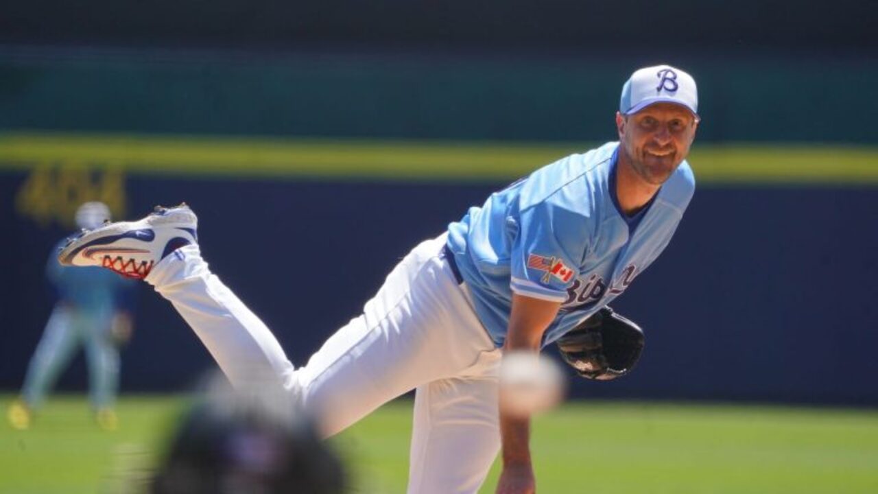 Blue Jays' Max Scherzer strikes out five in second triple-A rehab
