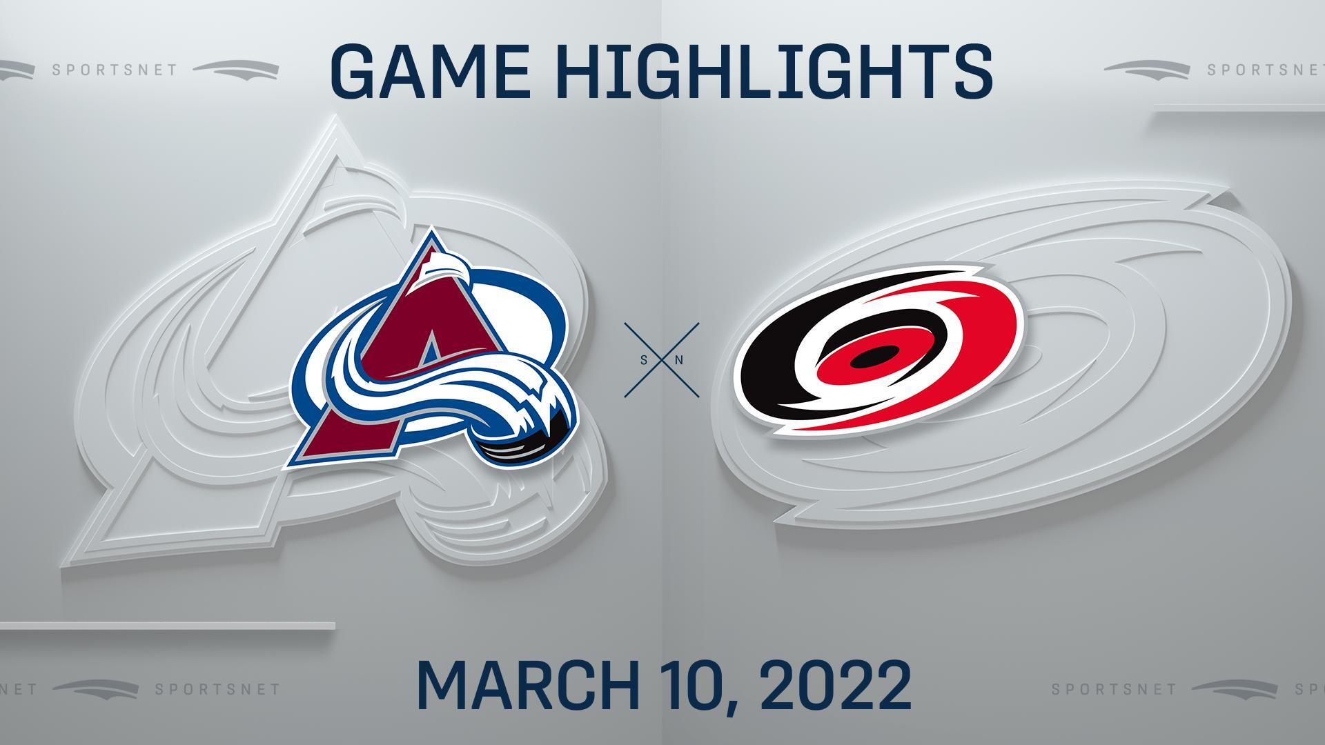 NHL Highlights: Hurricanes 2, Avalanche 0 - Sportsnet.ca
