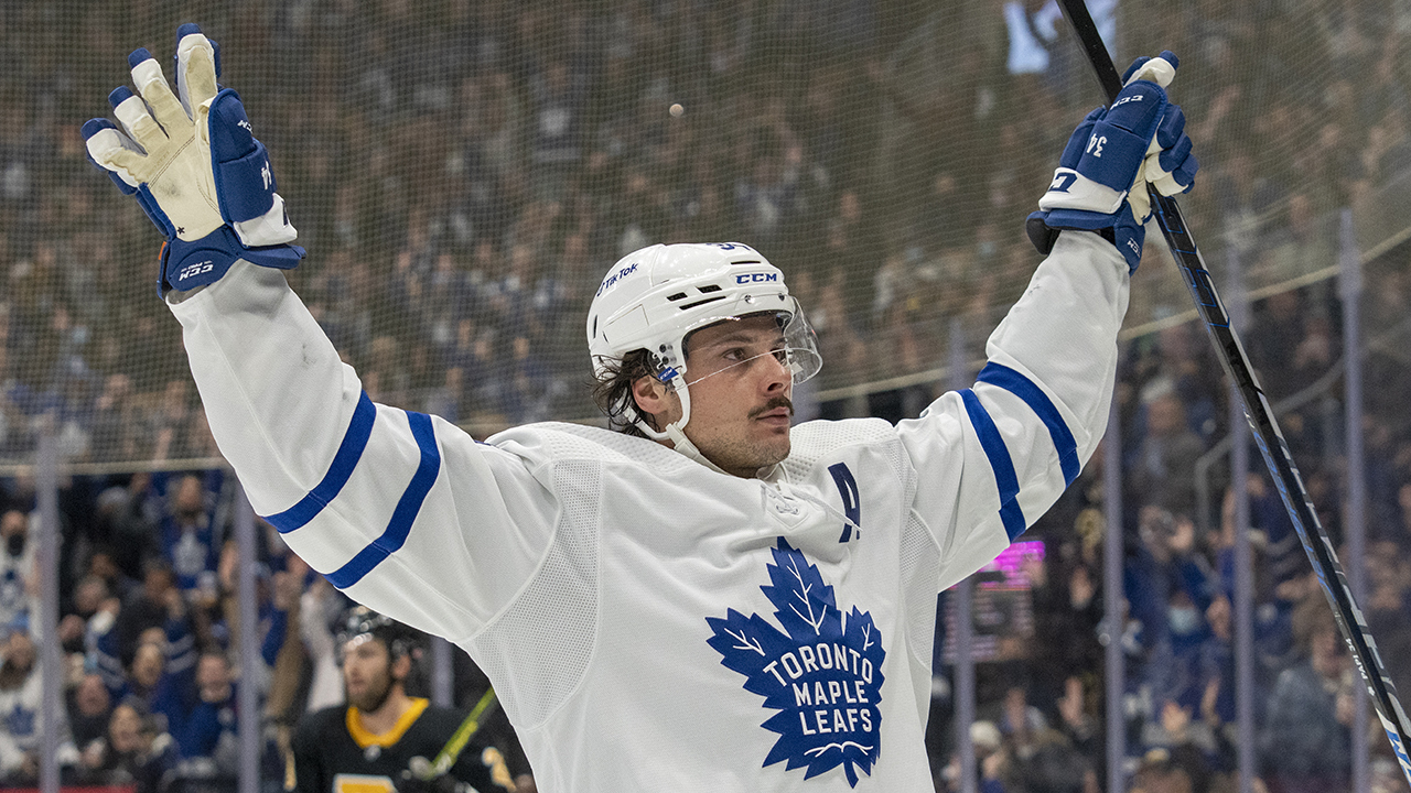 Matthews' NHL-leading 50th goal leads Maple Leafs past Jets