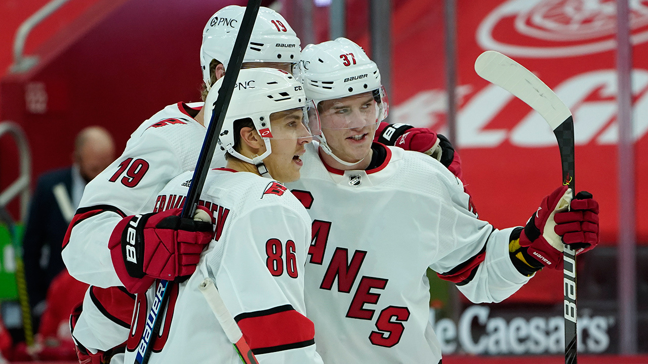 Svechnikov back on ice for Hurricanes at training camp