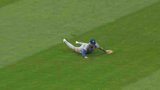 Blue Jays’ Lukes makes spectacular diving catch to end fifth inning