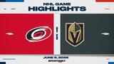 NHL Game 4 Highlights: Hurricanes 5, Golden Knights 3