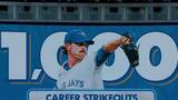 Blue Jays’ Bieber records 1,000th career strikeout vs. Rangers