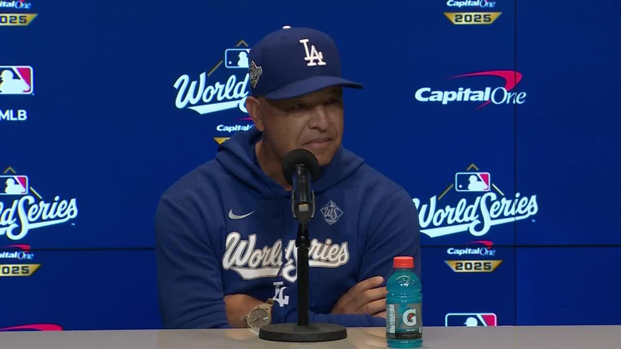 Watch Live: Dodgers' Dave Roberts speaks during World Series