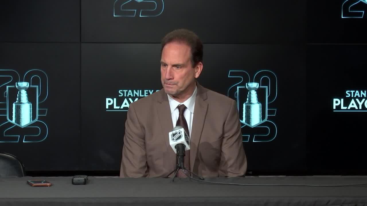 ‘Tonight was not about Connor’: Arniel defends Hellebuyck after Game 6