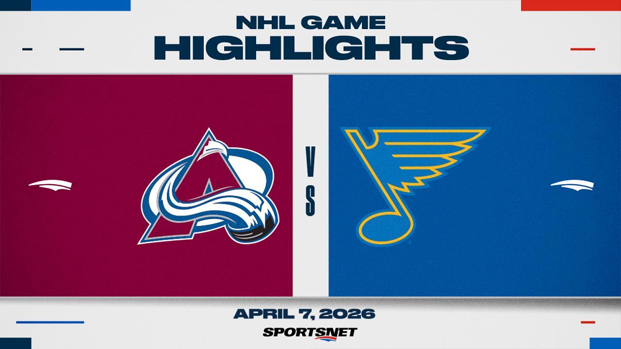 NHL Highlights: Avalanche 3, Blues 1