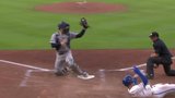 Yankees’ Judge shows off cannon arm with ridiculous throw to home